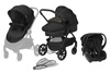 Wózek głęboko-spacerowy Cybex CBX Onida + Cybex Shima fotelik 0-13kg zestaw 3w1 CBX Smoky Anthracite