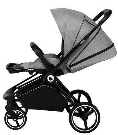 Lionelo Mika Wózek Głęboko-Spacerowy + Fotelik Samochodowy 0-13 kg 3w1 Grey Stone