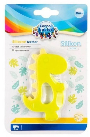 Canpol babies silikonowy gryzak dla niemowląt DINOZAUR