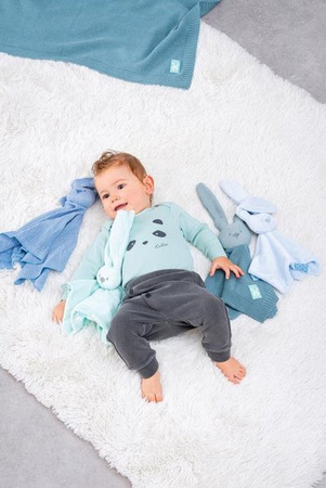 NATTOU Bawełniana Przytulanka Lapidou 44 x 44 cm, jasnoniebieska