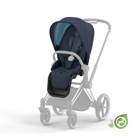 Cybex Conscious Green Leaf Priam 4.0 Tapicerka Siedziska Eco Dark Navy