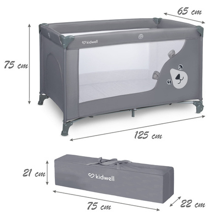 Kidwell Blissy Basic Łóżeczko Turystyczne Gray