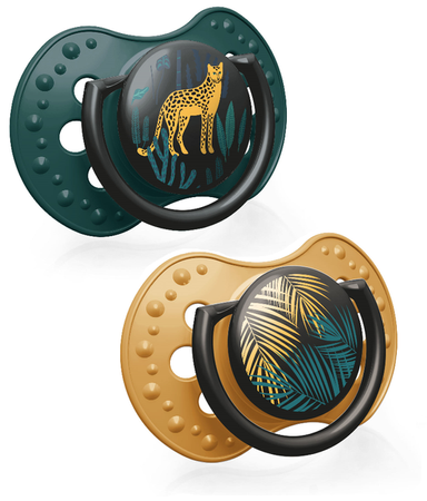 Lovi Smoczek Silikonowy Dynamiczny 6-18M 2 Szt. Jungle Vibes 22/903 Boy