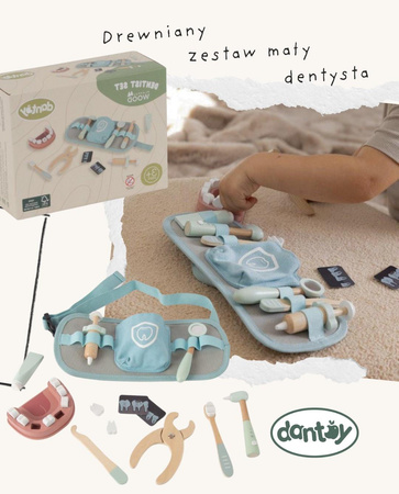 Dantoy Drewniany zestaw MAŁY DENTYSTA dla dzieci