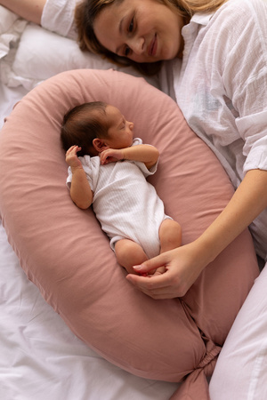 Puuki Nest Poduszka Ciążowa Uniwersalna Herbaciana Róża