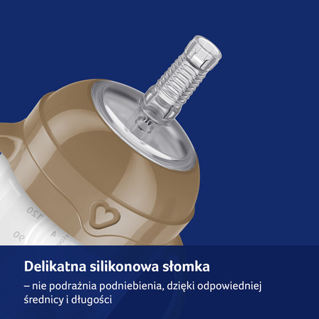 LOVI Pierwszy Kubek z Obciążoną Słomką 150 ml Brown 35/363