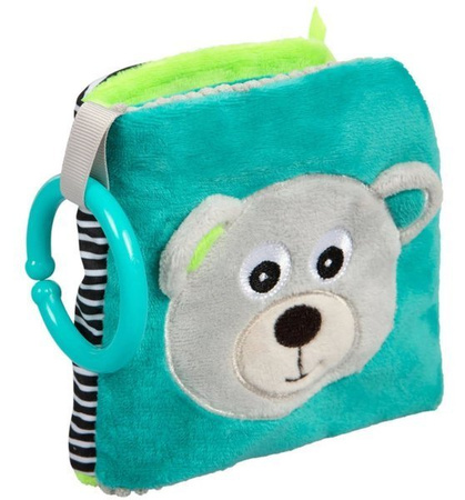 Canpol babies pluszowa książeczka edukacyjna BEARS 68/075 Zielona
