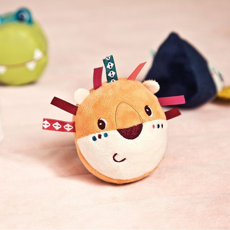 LILLIPUTIENS Zestaw 4 miękkich klocków – zwierzątek wielofunkcyjnych Dżungla 6 m+