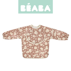 Beaba Śliniak 2w1 z odpinanym długim rękawem Savannah bloom