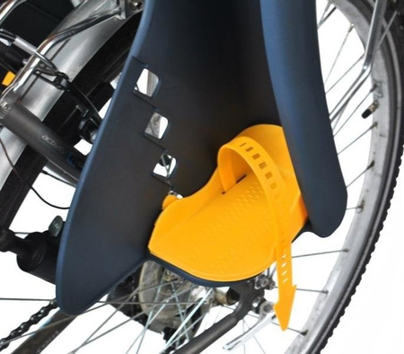 FOTELIK ROWEROWY ADVENTURER MOCOWANY NA BAGAŻNIK LUB RAMĘ 5-PUNKTOWE PASY DO 22 KG CZARNY Czarny