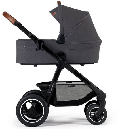 Kinderkraft Everyday Wózek Wielofunkcyjny 2w1 Dark Grey Black Frame
