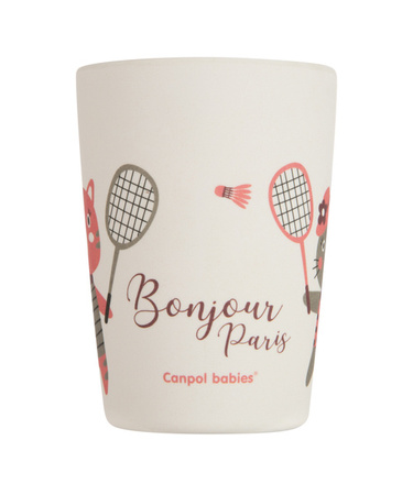 Canpol Babies Bonjour Paris Zestaw Naczyń 5 Elementów Bordowy 9/227_red