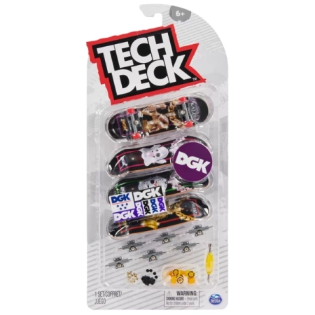 Spin Master Tech Deck - Zestaw Deskorolek Fingerboard DGK 4-pak