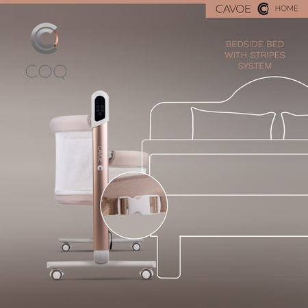 Cavoe Elektryczna kołyska łóżeczko 4w1 COQ Cashmere