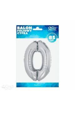 Godan Balon Foliowy Cyfra 0 Srebrny 85 Cm