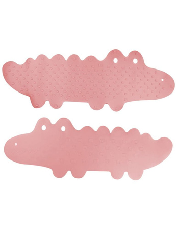 Bocioland Mata Antypoślizgowa do Kąpieli Krokodyl Różowa