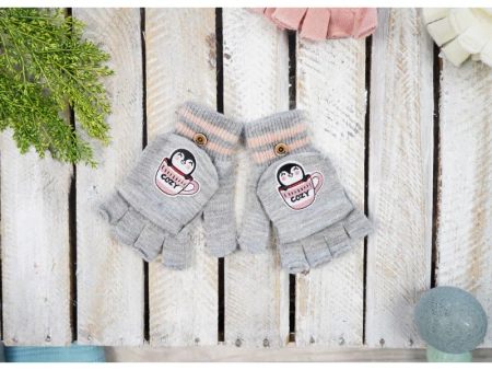 Yoclub! Rękawiczki Naszywka Haft i Kapturek 16