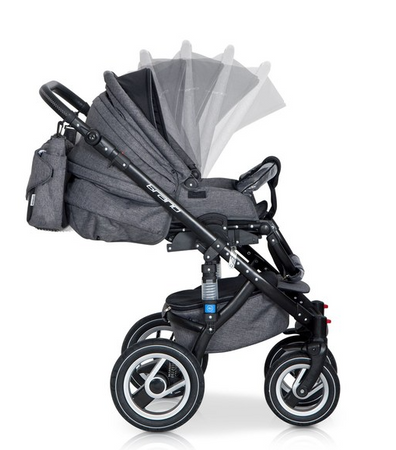 Riko Brano Wózek Głęboko-Spacerowy 2w1 Carbon