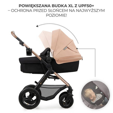 KinderKraft Moov 2 Air Wózek Głęboko-Spcaerowy 3w1 Pure Black