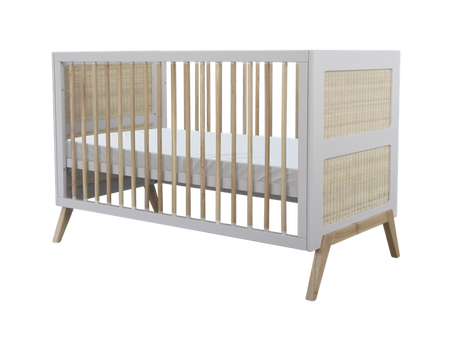 Theo Bebe Marelia Wielofunkcyjne Łóżeczko Ratanowe 70x140cm Moon