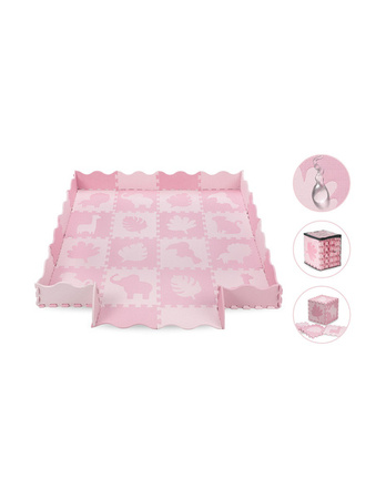 Momi Zawi Mata Piankowa 2w1 Puzzle Różowa