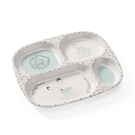 Thermobaby - Talerz z przegródkami Forest / Miętowy