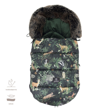 Makaszka Śpiworek Premium Do Wózka 0-18m Woodland