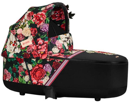 Cybex e-Priam 3.0 Rama ze Stelażem Siedziska + Gondola Wózek Głęboki Spring Blossom Dark