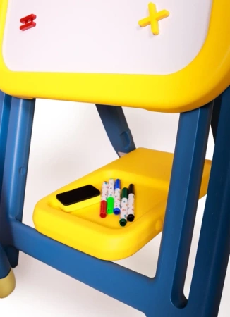 Babyhood BP-105O Tablica Magnetyczna Z Krzesełkiem Niebiesko-Żółta