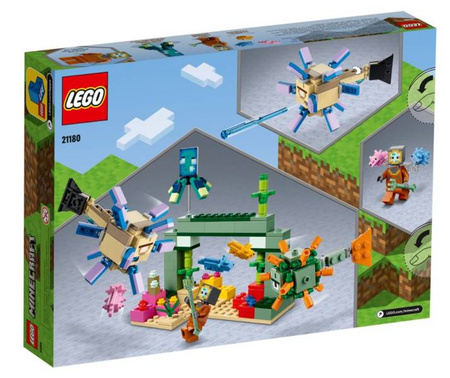 Lego Minecraft Klocki Walka ze Strażnikami 21180