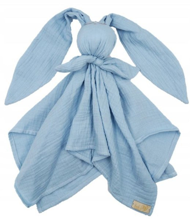 Baby in World Pielucha Muślinowa Hug Me Bunny Niebieski