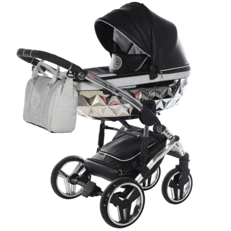 Tako Handcraft Glitter Wózek Głęboko-Spacerowy 03 Black/Silver