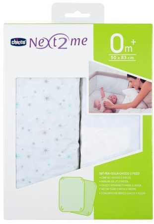 Chicco Prześcieradło do Next2Me 2szt. Stars