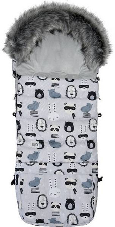 EKO Śpiworek Combi Drukowany SP-37 ZWIERZĘTA MASKI