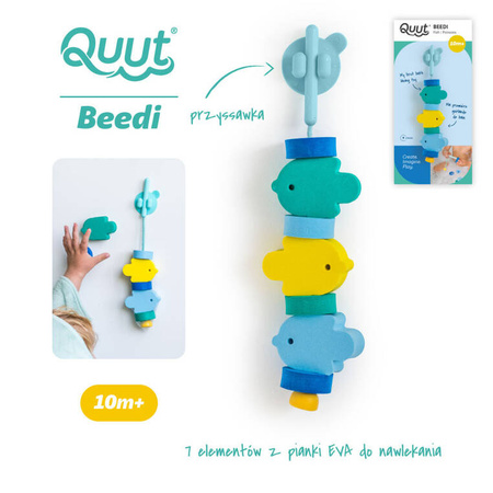 Quut Klocki piankowe do nawlekania do kąpieli Beedi Fish