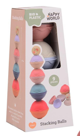 Happy World Wieża z kulek BIOplastik 12m+