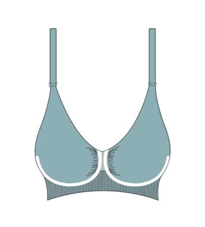 Carriwell Bezszwowy Biustonosz Do Karmienia Z Koronką S Box 3060 Niebieski