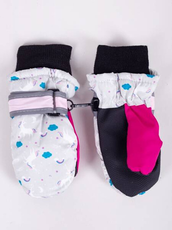 Yoclub! Rękawiczki Narciarskie Dziewczęce 10cm