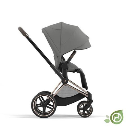 Cybex Conscious Green Leaf Priam 4.0 Tapicerka Siedziska Eco Pearl Grey