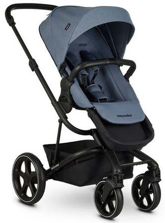Easywalker Harvey 3 Wózek Spacerowy Steel Blue (zawiera stelaż, siedzisko z budką i pałąkiem z ekoskóry)