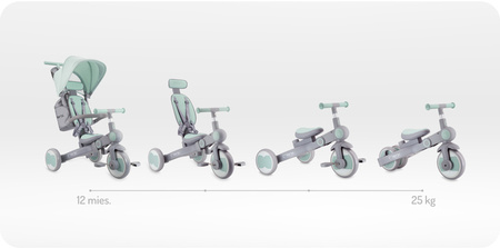 MoMi Solivia Rowerek Trójkołowy Zielony