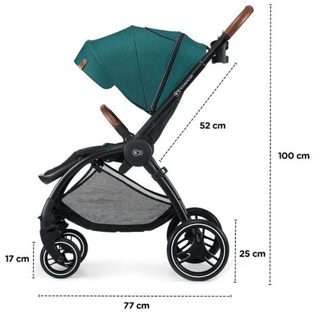 Kinderkraft Evolution Wózek Spacerowy + Cocoon Midnight Green