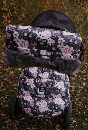 Makaszka Mufka Do Wózka Night Flowers