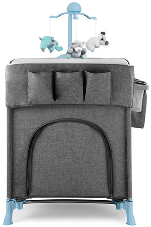 KinderKraft Joy Łóżeczko Turystyczne z Akcesoriami Niebieski