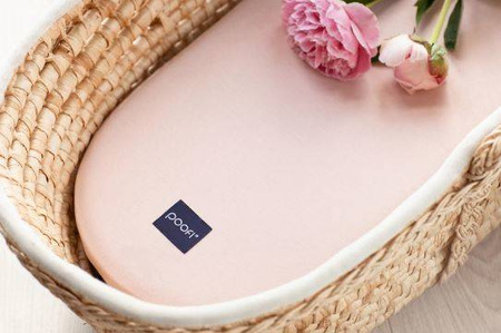 Poofi Prześcieradło do Wózka Organic Pudrowy