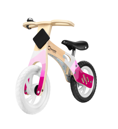 Lionelo Rowerek Biegowy Drewniany Willy Bubblegum