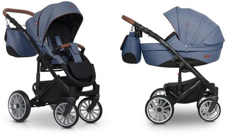 Euro-Cart Delta Wózek Głęboko-Spacerowy 2w1 Denim 03