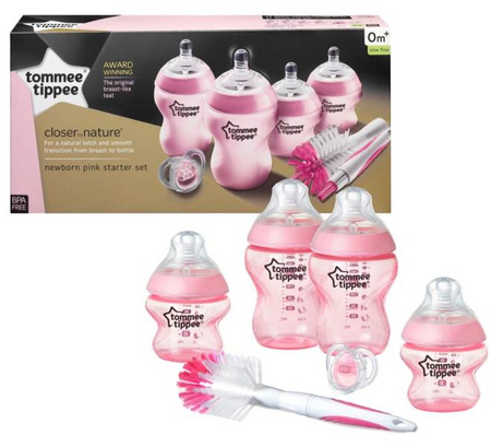 Tommee Tippee Zestaw Startowy Dla Noworodka Różowy