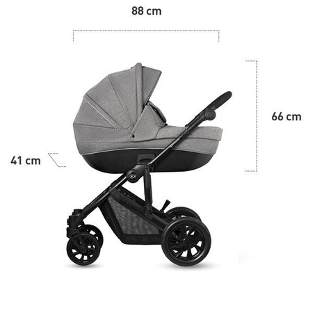 Kinderkraft Prime Lite Wózek Głęboko-spacerowy 07 Gray