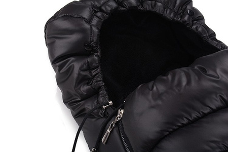 Cottonmoose Śpiwór Zimowy Alaskan Moose Czarny Z Naturalną Eko-skórą